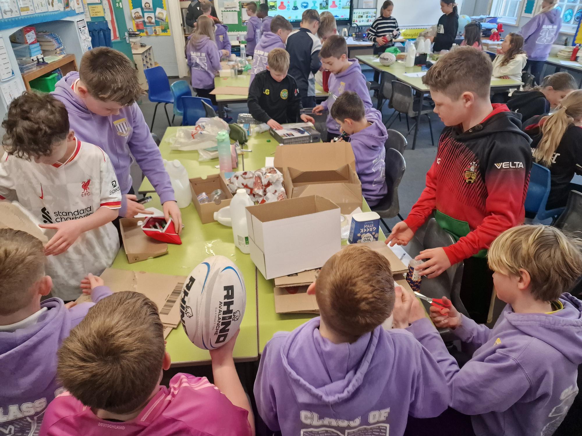 Photo of children doing arts and crafts